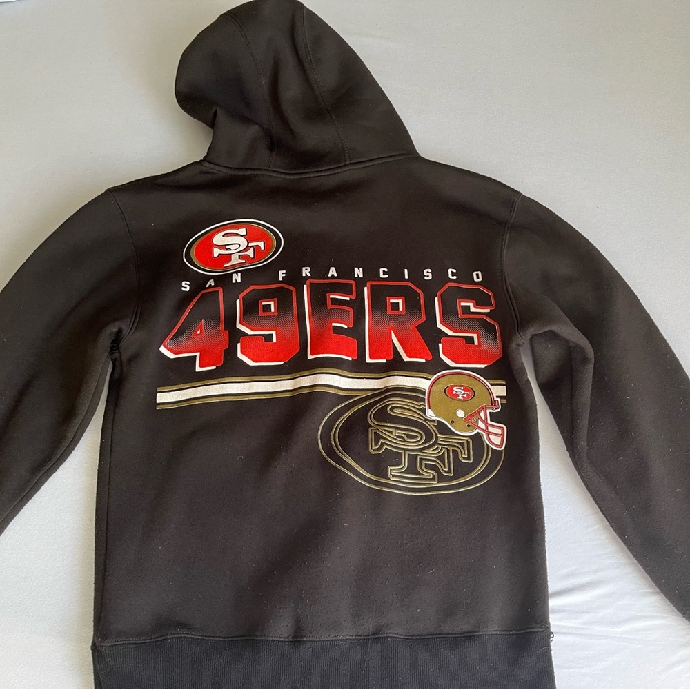 49ers black hoodie decent condition